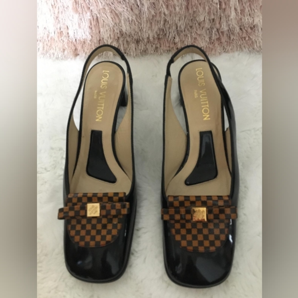 Sandalias Brand Luis Vuitton Size 35 1/2  color chocolate negro